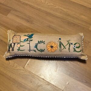 Mud Pie Welcome Pillow/Fall Decor NWT